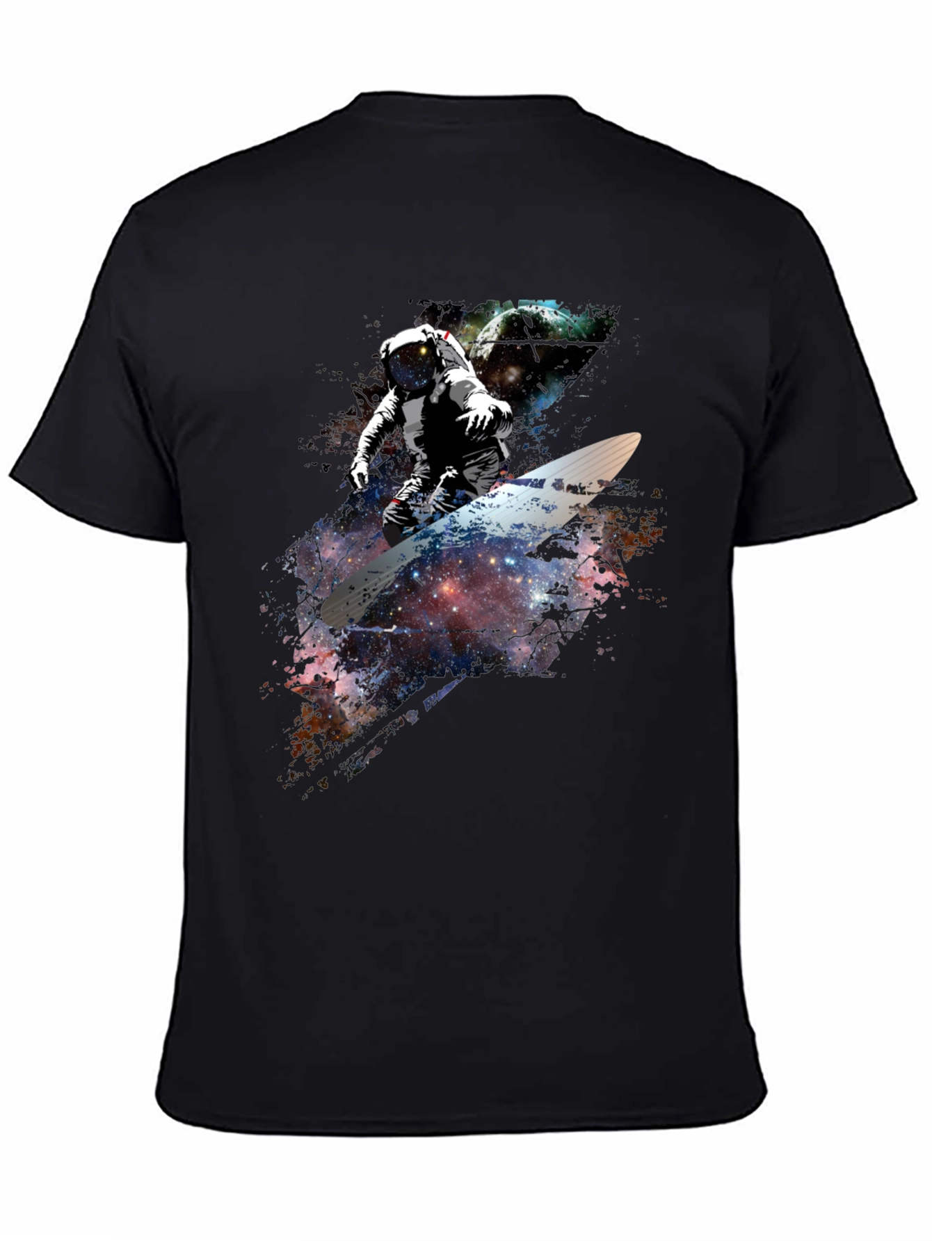 Space Surfer Graphic T-Shirt