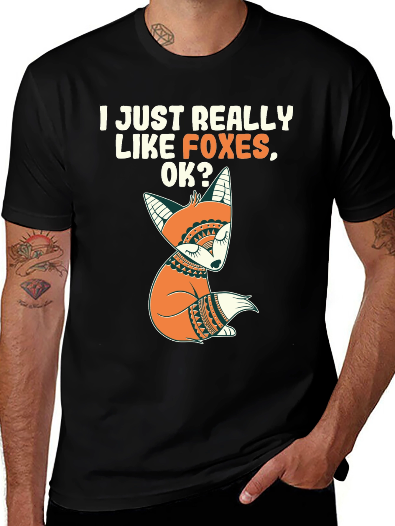I Like Foxes T-Shirt - Cute Fox Graphic Tee