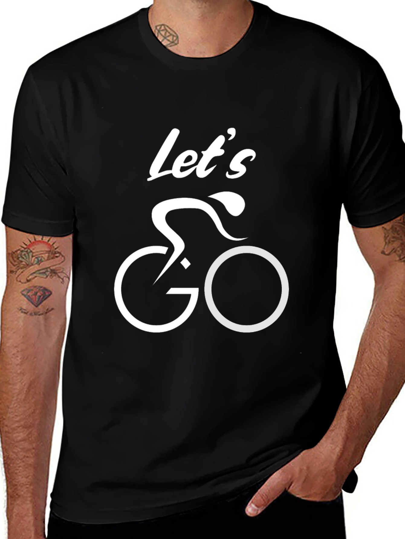 Lets Go Cycling T-Shirt | Stylish Bike Graphic Tee