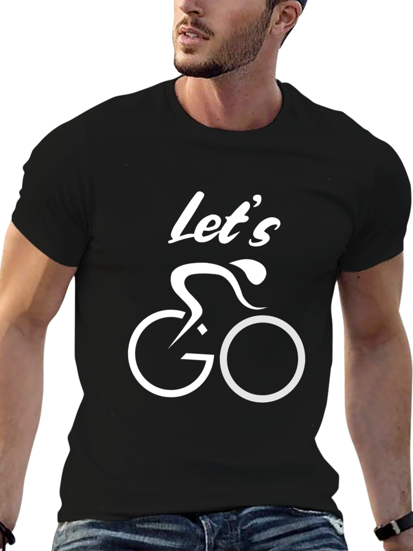 Lets Go Cycling T-Shirt | Stylish Bike Graphic Tee