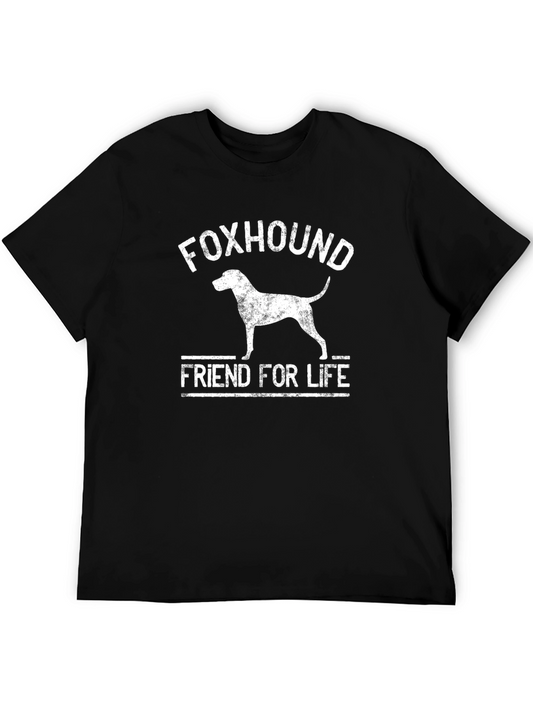 Foxhound Friend For Life T-Shirt – Vintage Dog Lover Graphic Tee