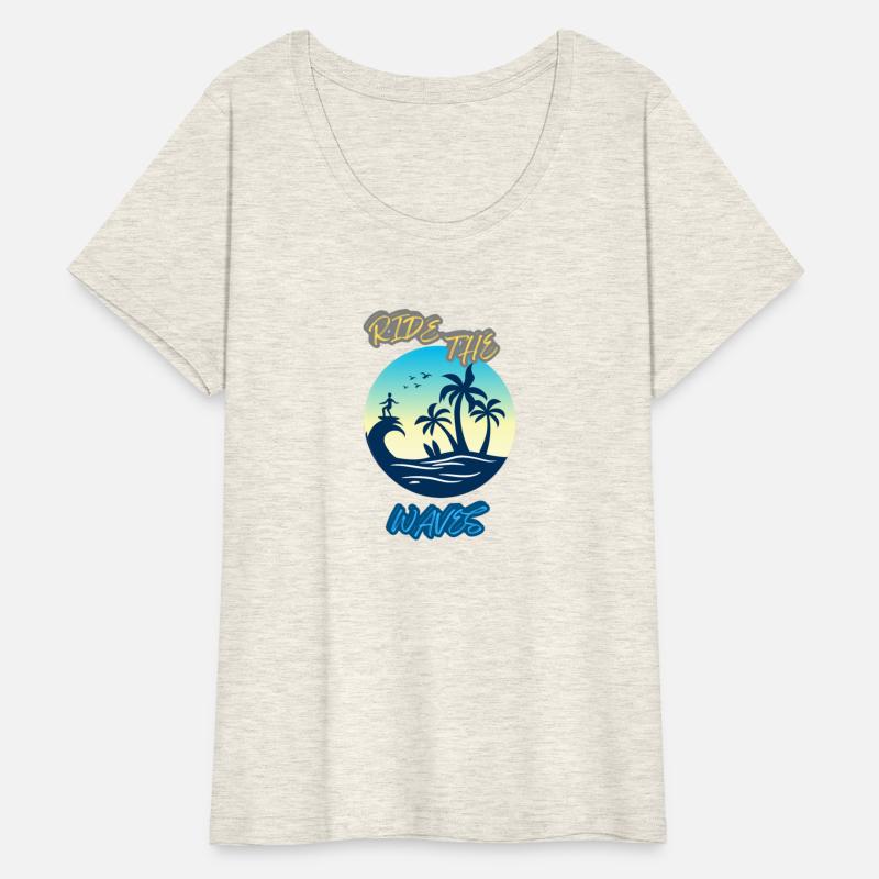 Ride the waves beach and Surfers Tee shirt