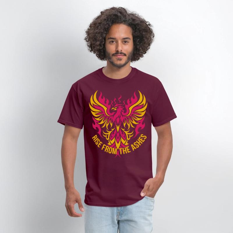 Rise From The Ashes Phoenix Bird Tribal Tattoo