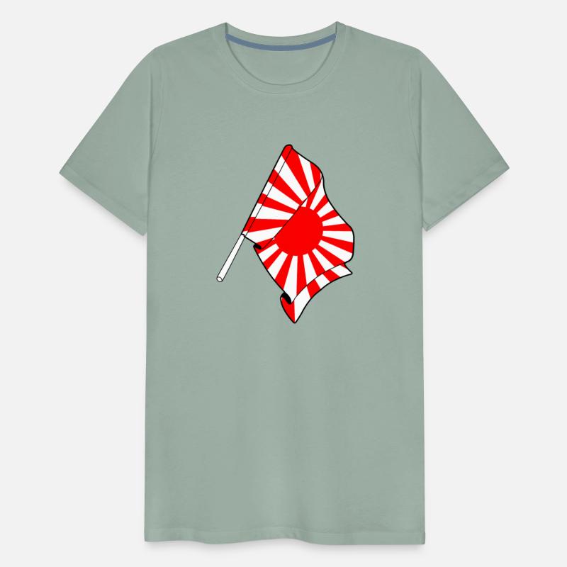 Rising Sun Flag on Pole