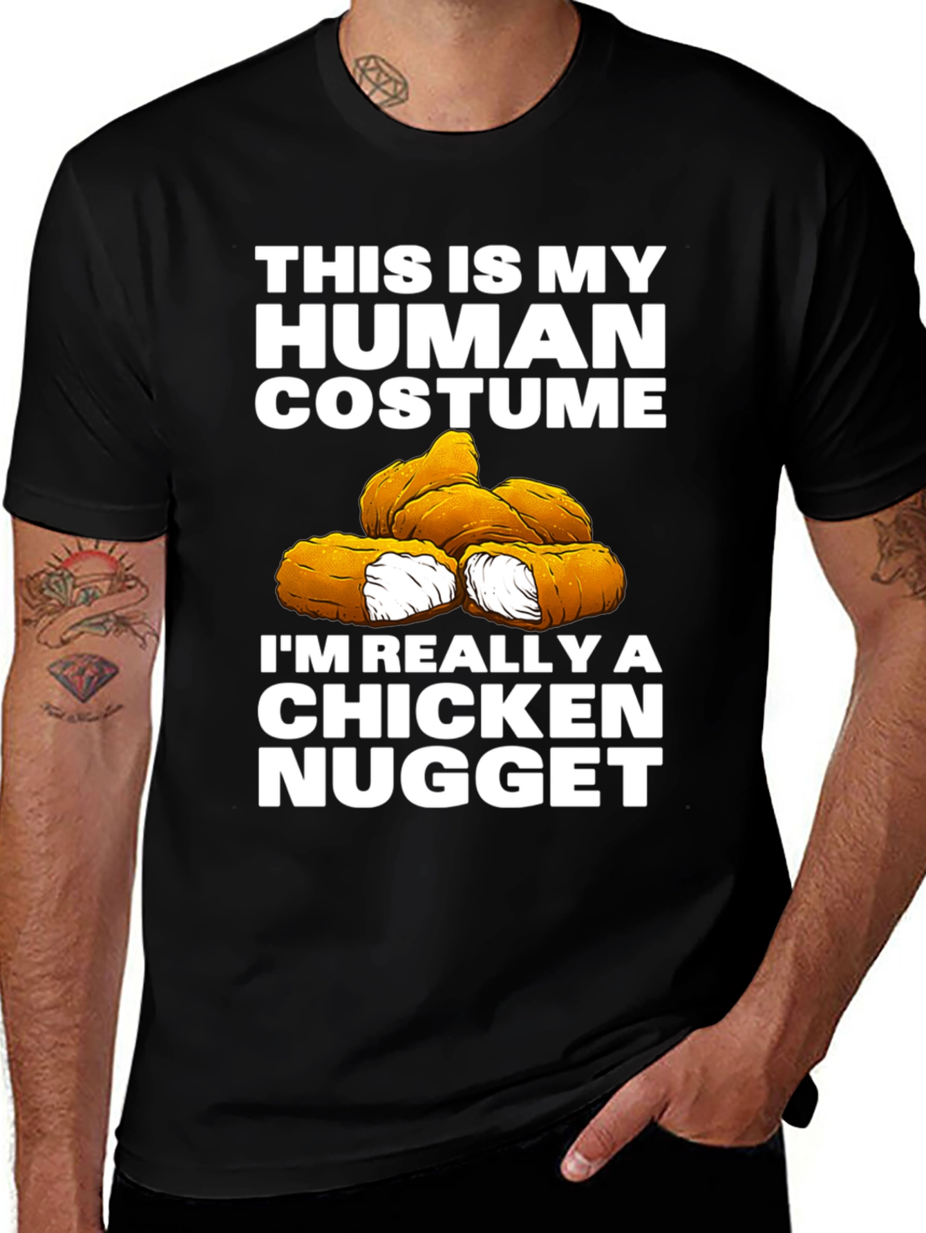 Human Costume Chicken Nugget T-Shirt