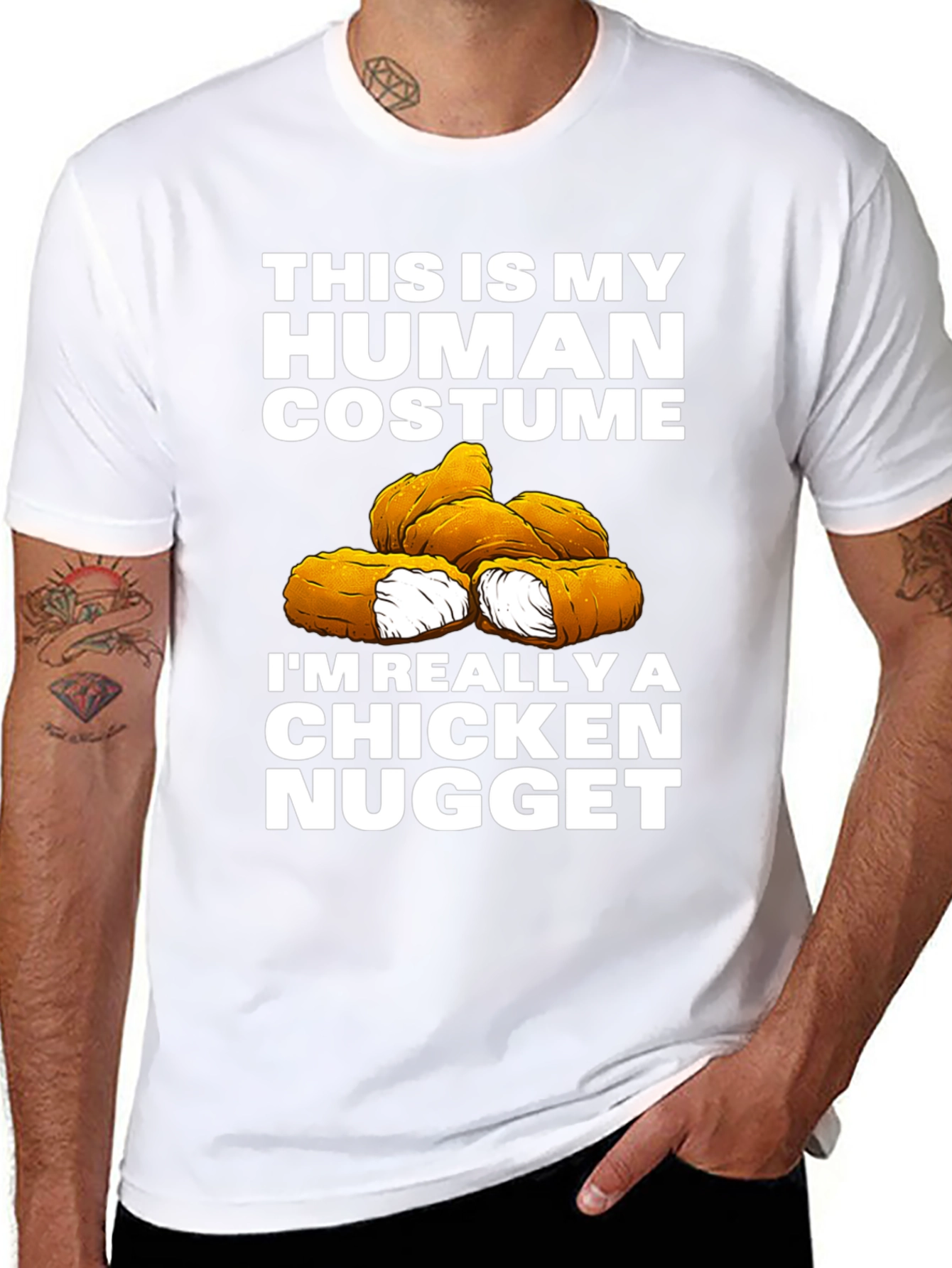 Human Costume Chicken Nugget T-Shirt