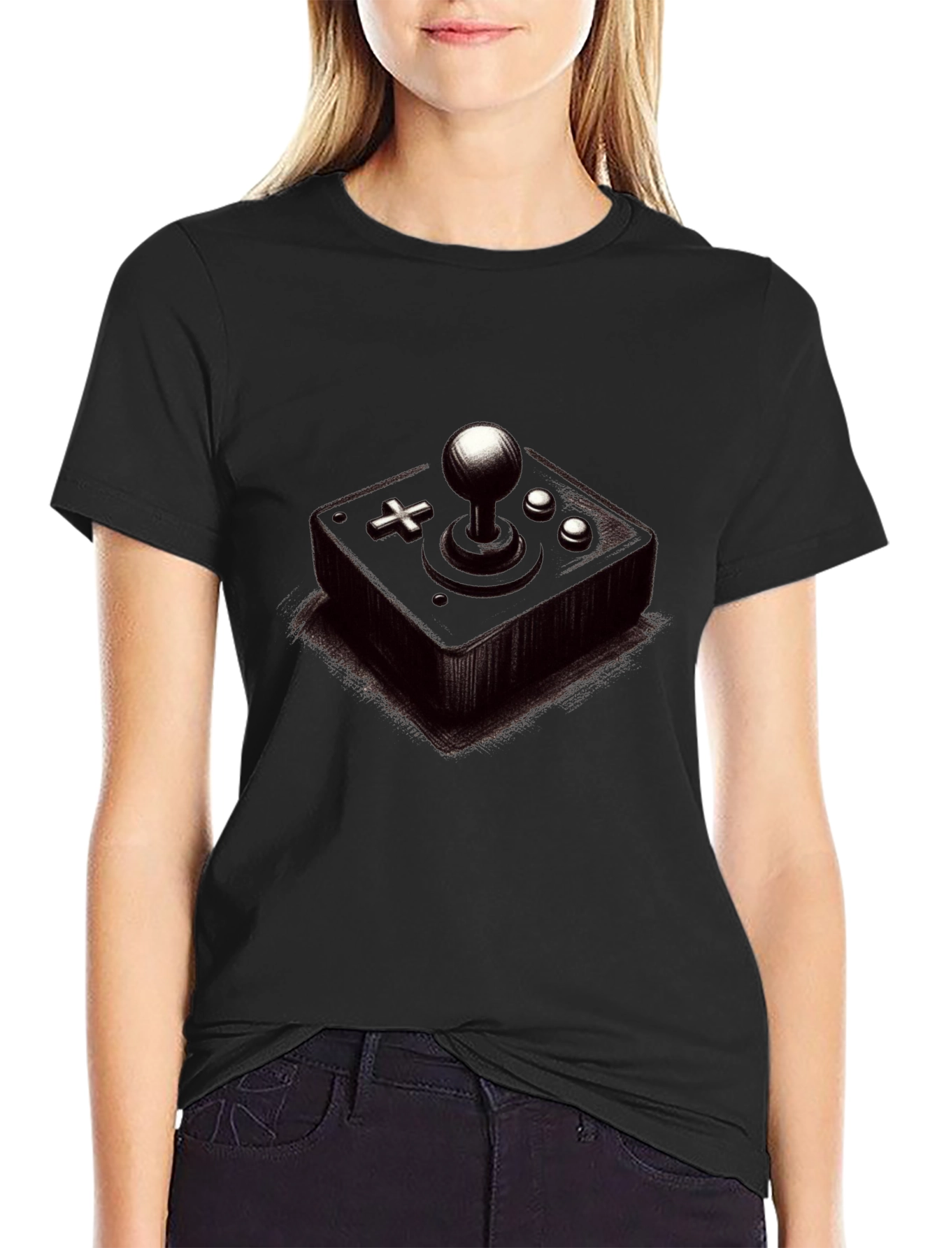 Retro Gamer T-Shirt - Classic Joystick Design