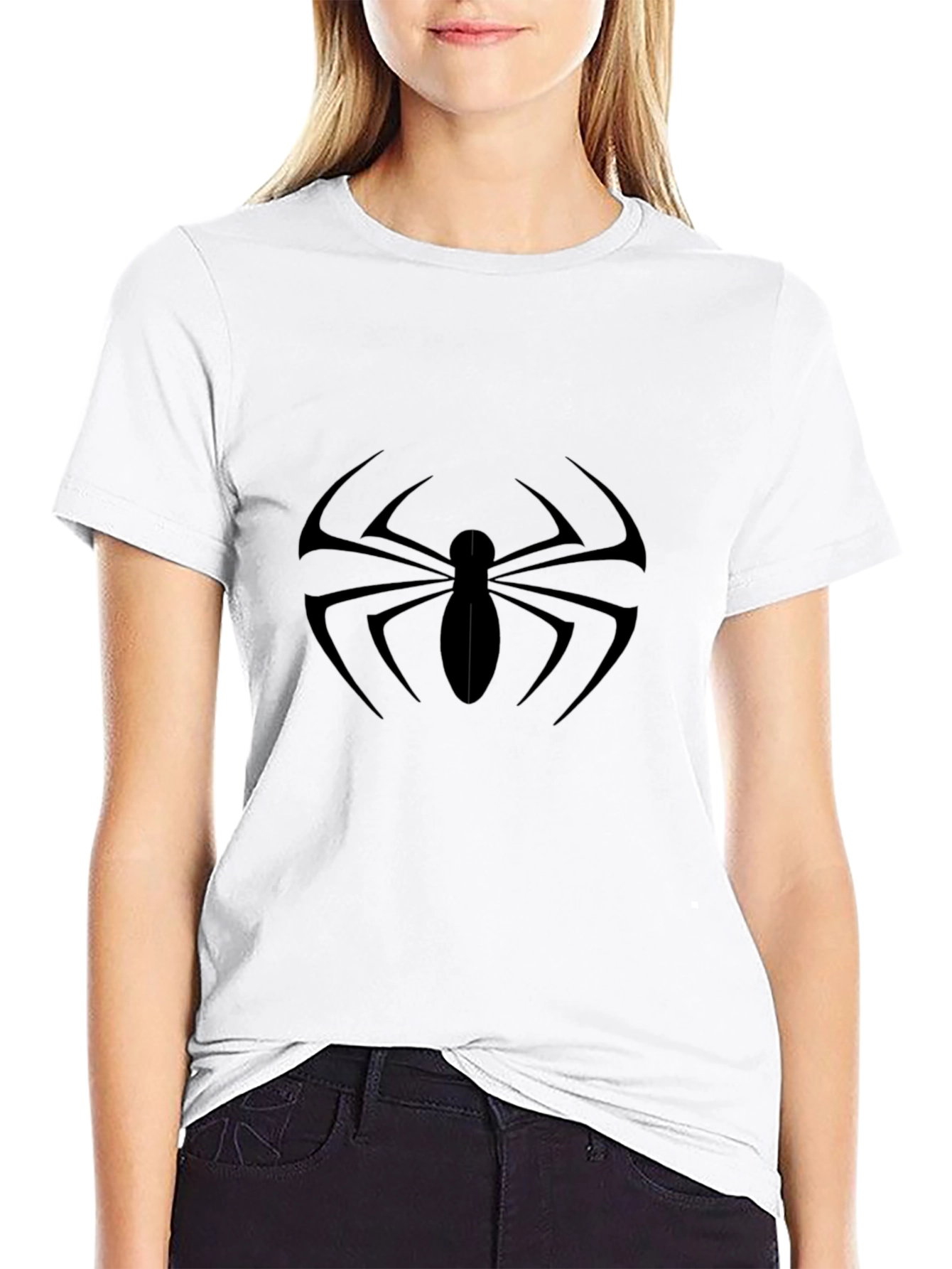 Black Spider Graphic Tee - Dark Hero Style