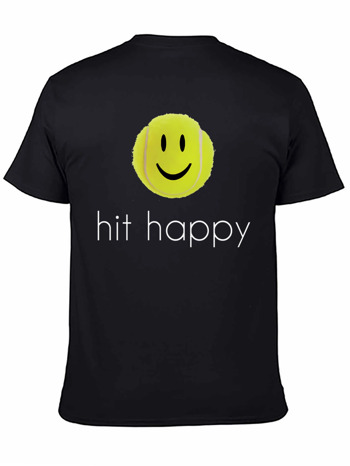 Hit Happy Tennis Ball Smiley Face T-Shirt