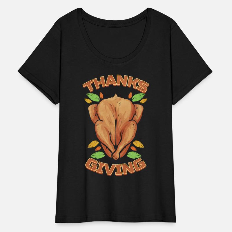 Roasted Turkey And Brown Leaves Logo For