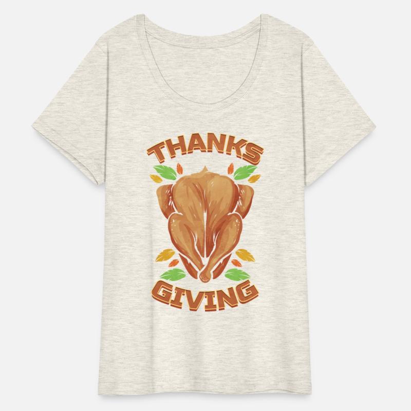 Roasted Turkey And Brown Leaves Logo For