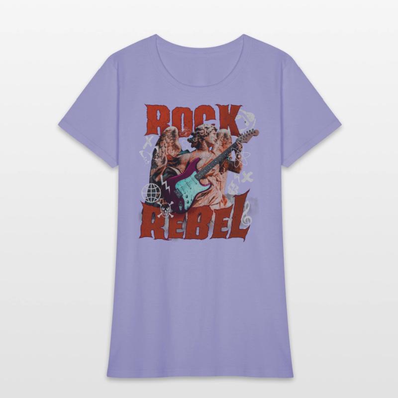 Rock Angel Rebel - Guitar Skull Music Design