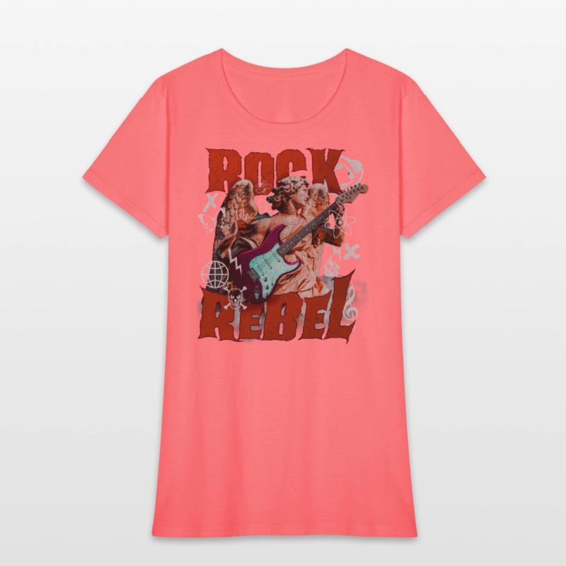 Rock Angel Rebel - Guitar Skull Music Design