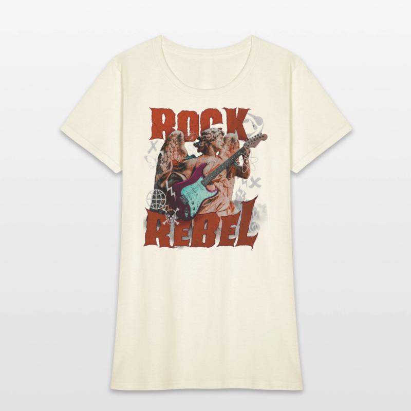 Rock Angel Rebel - Guitar Skull Music Design