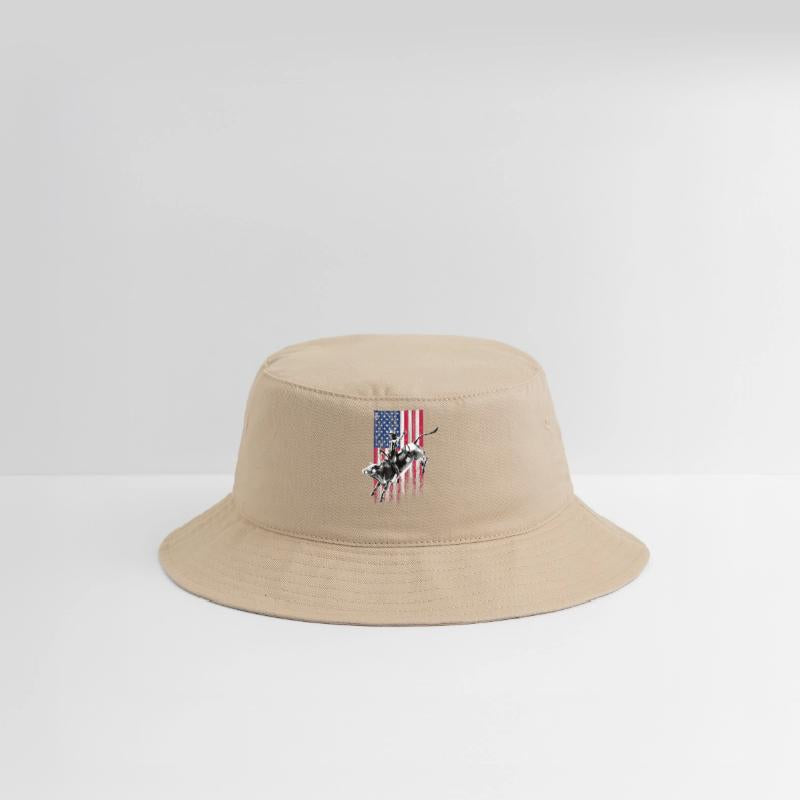 Rodeo Bull Rider American Flag Patriotic Cowboys