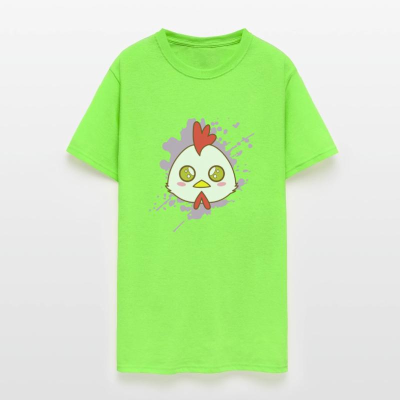 Rooster Chicken in japanese Kawaii Style Animal Ja