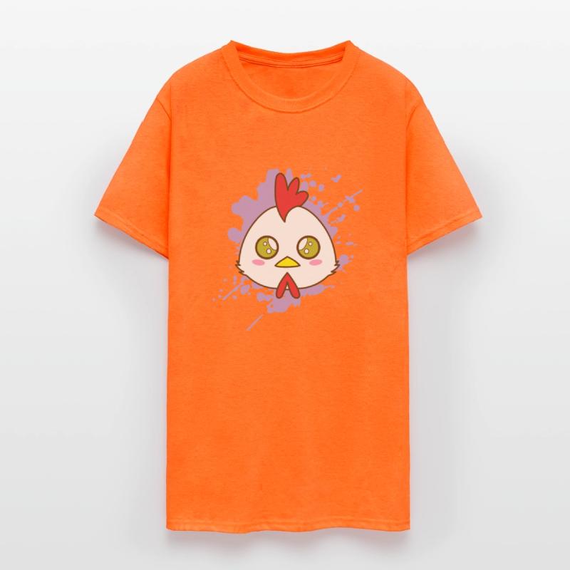 Rooster Chicken in japanese Kawaii Style Animal Ja