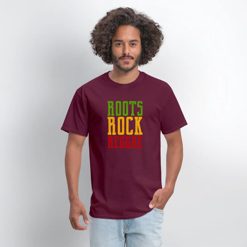 Roots Rock Reggae Typography Rasta Colors Reggae