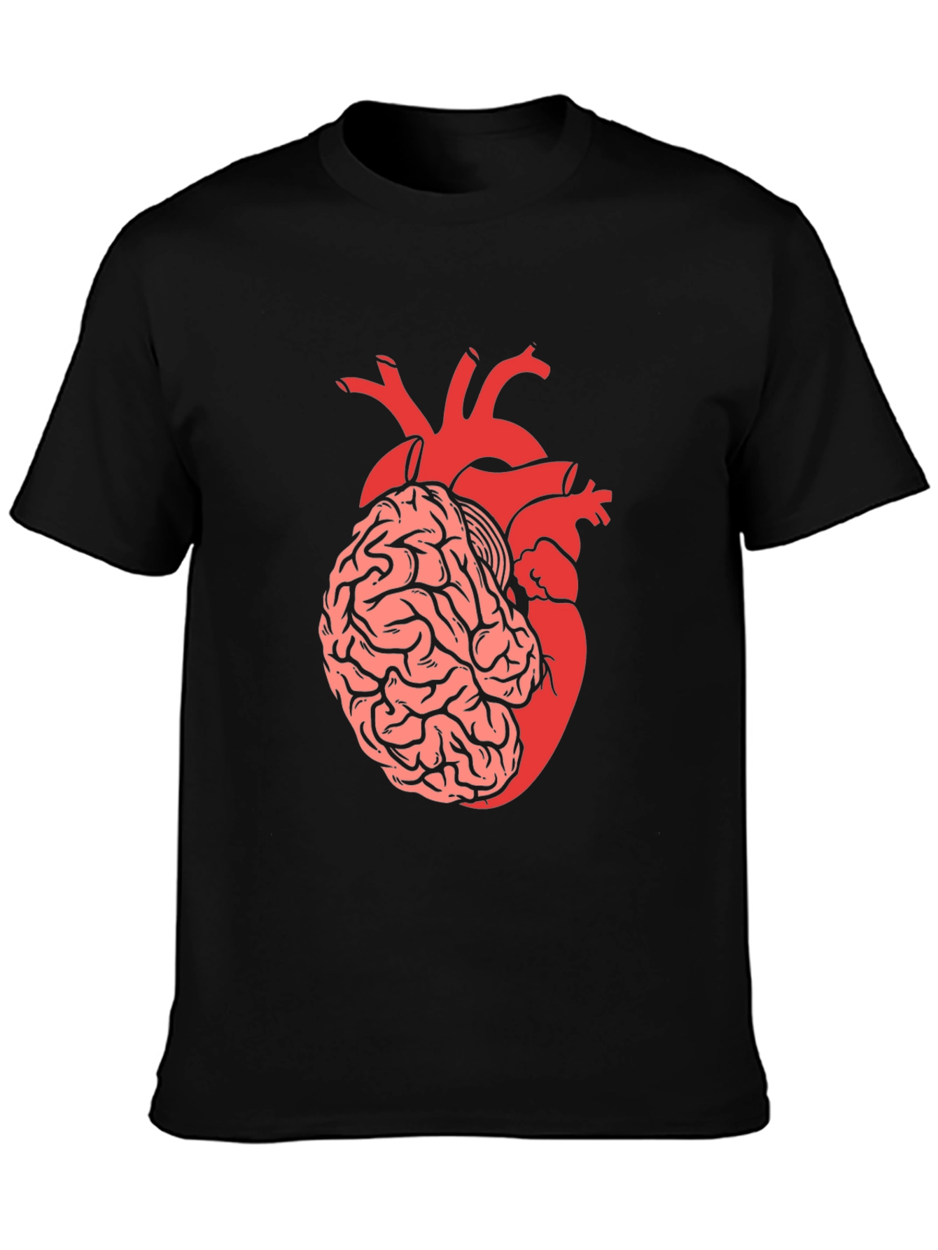 Brain & Heart T-Shirt - Think with Your Heart