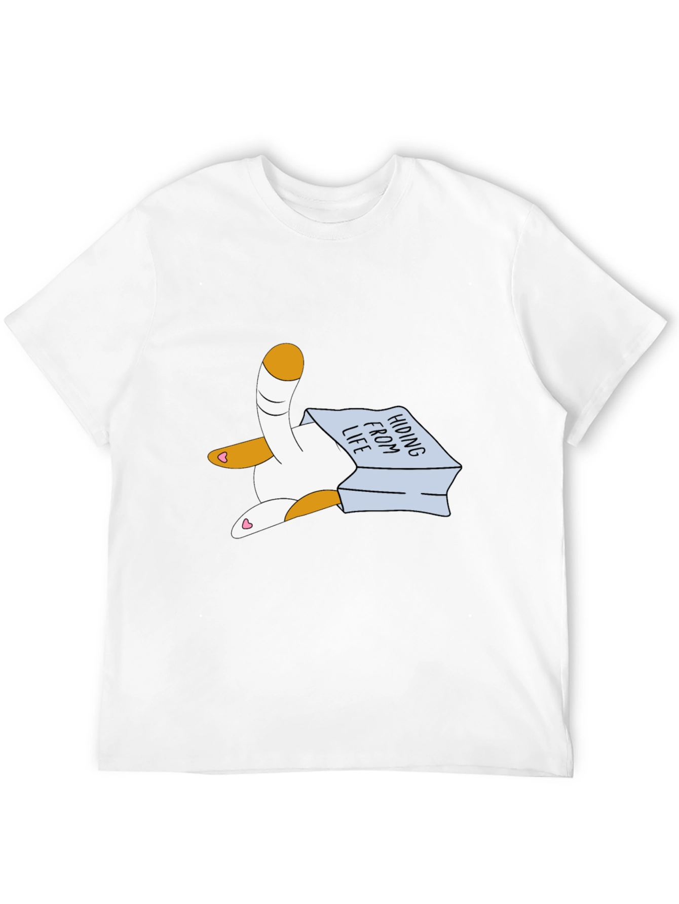 Hiding From Life Cat T-Shirt