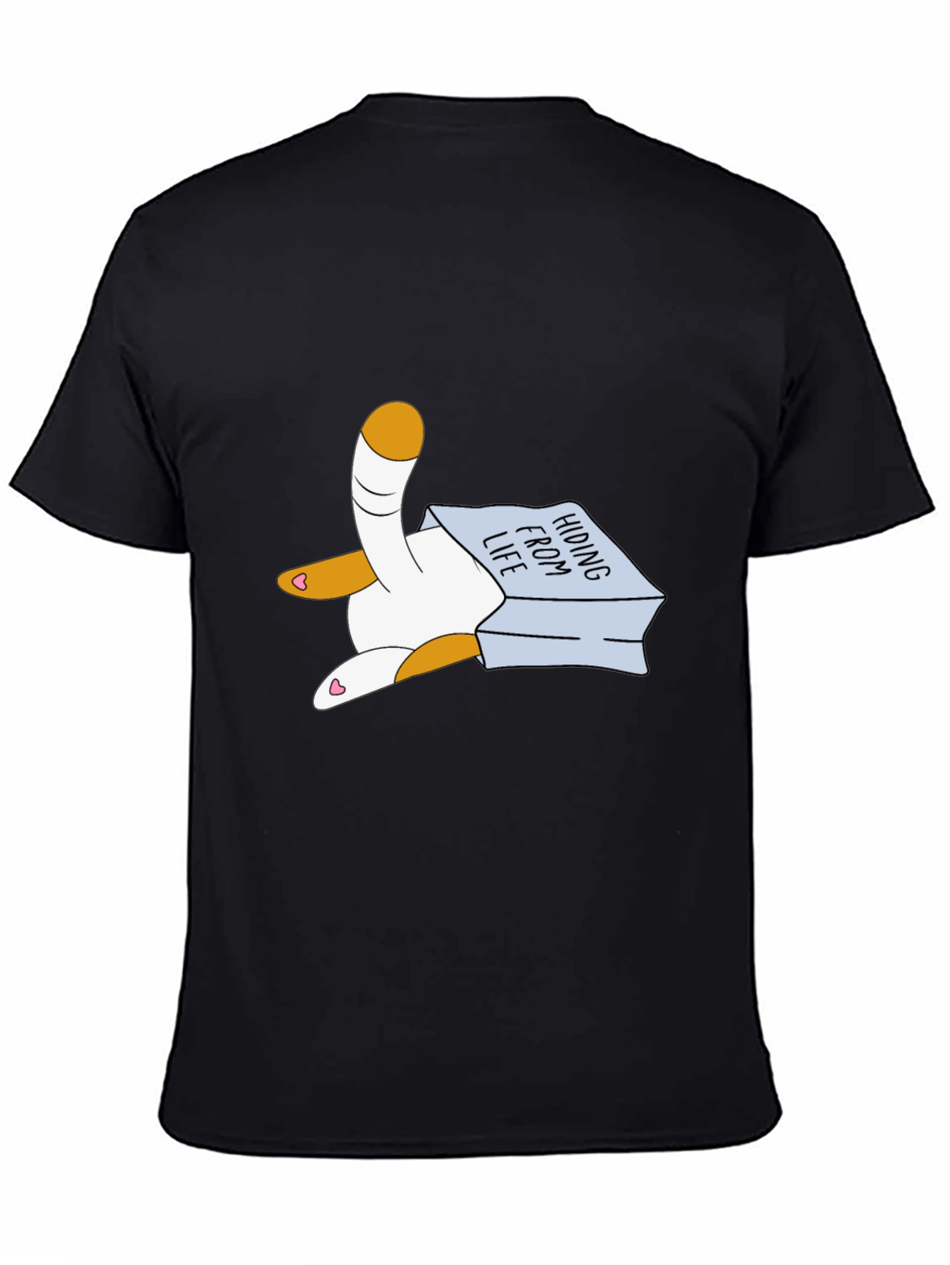 Hiding From Life Cat T-Shirt
