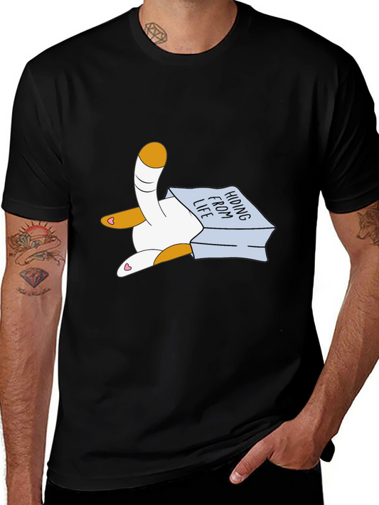 Hiding From Life Cat T-Shirt