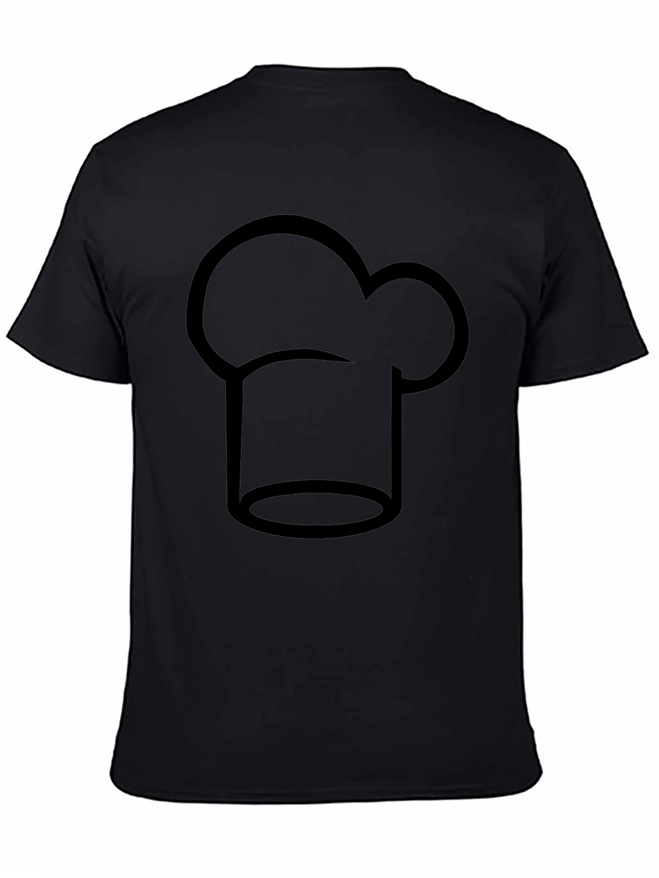 Chef Hat Graphic Black T-Shirt
