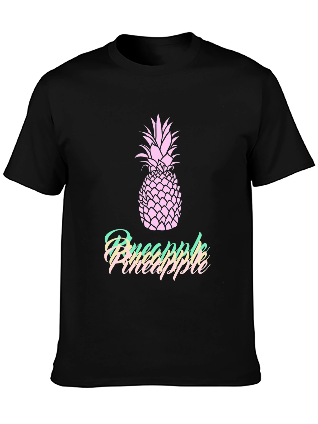 Pineapple Graphic Tee - Trendy Fruit Design