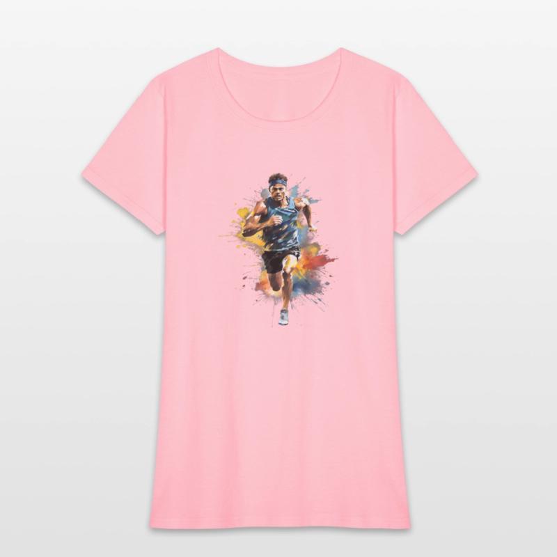 Running Marathon Runner Watercolor