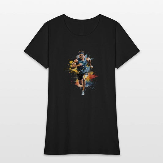 Running Marathon Runner Watercolor