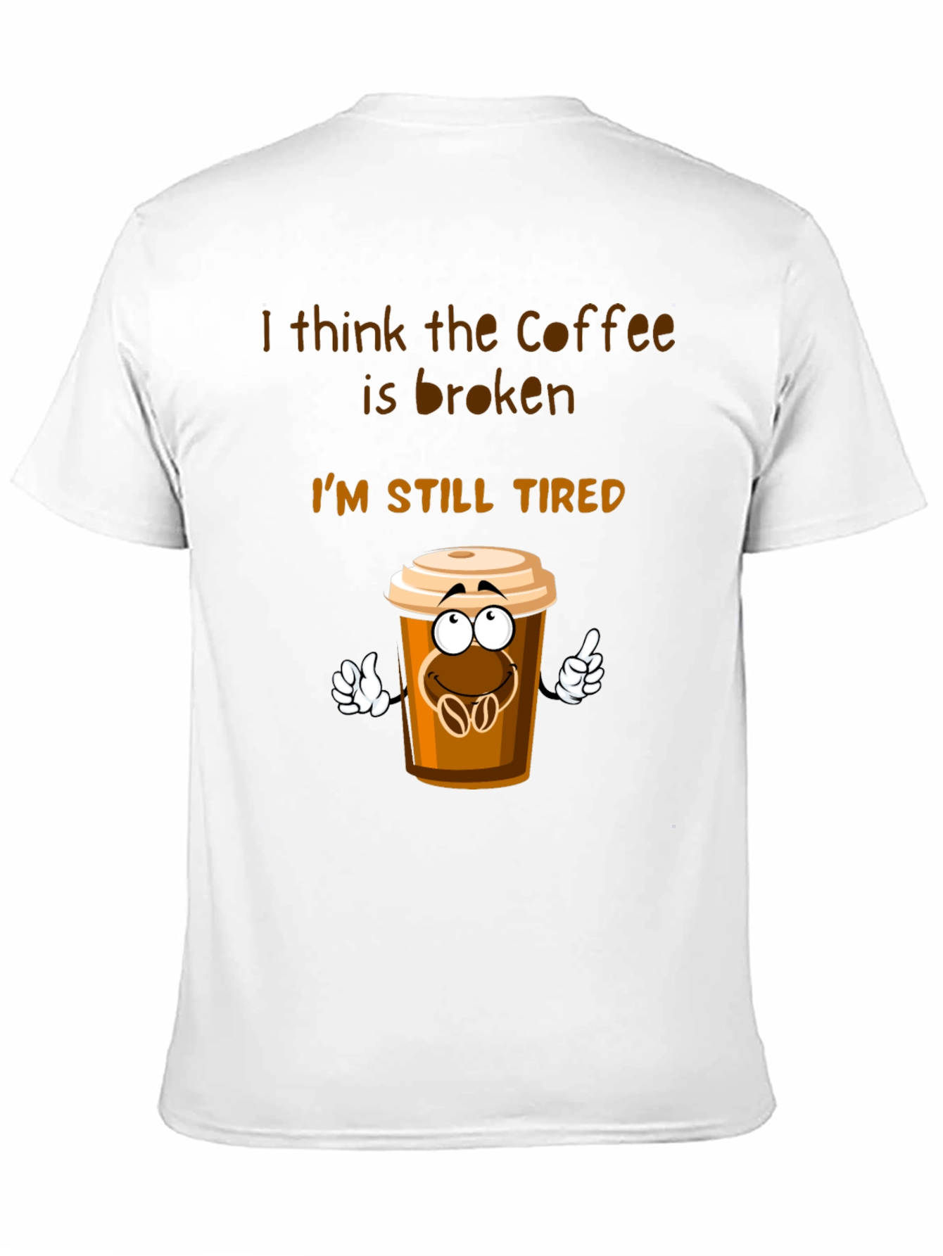 Coffee is Broken T-Shirt Funny Tired Graphic Tee