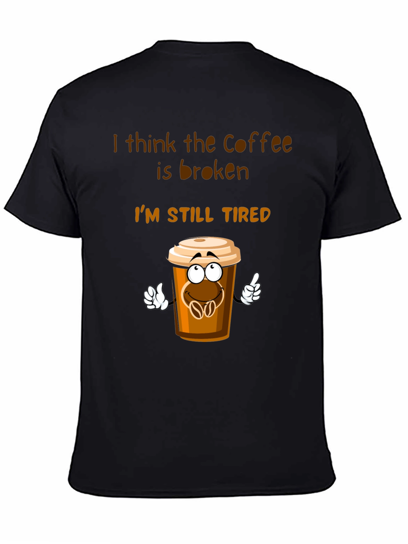 Coffee is Broken T-Shirt Funny Tired Graphic Tee