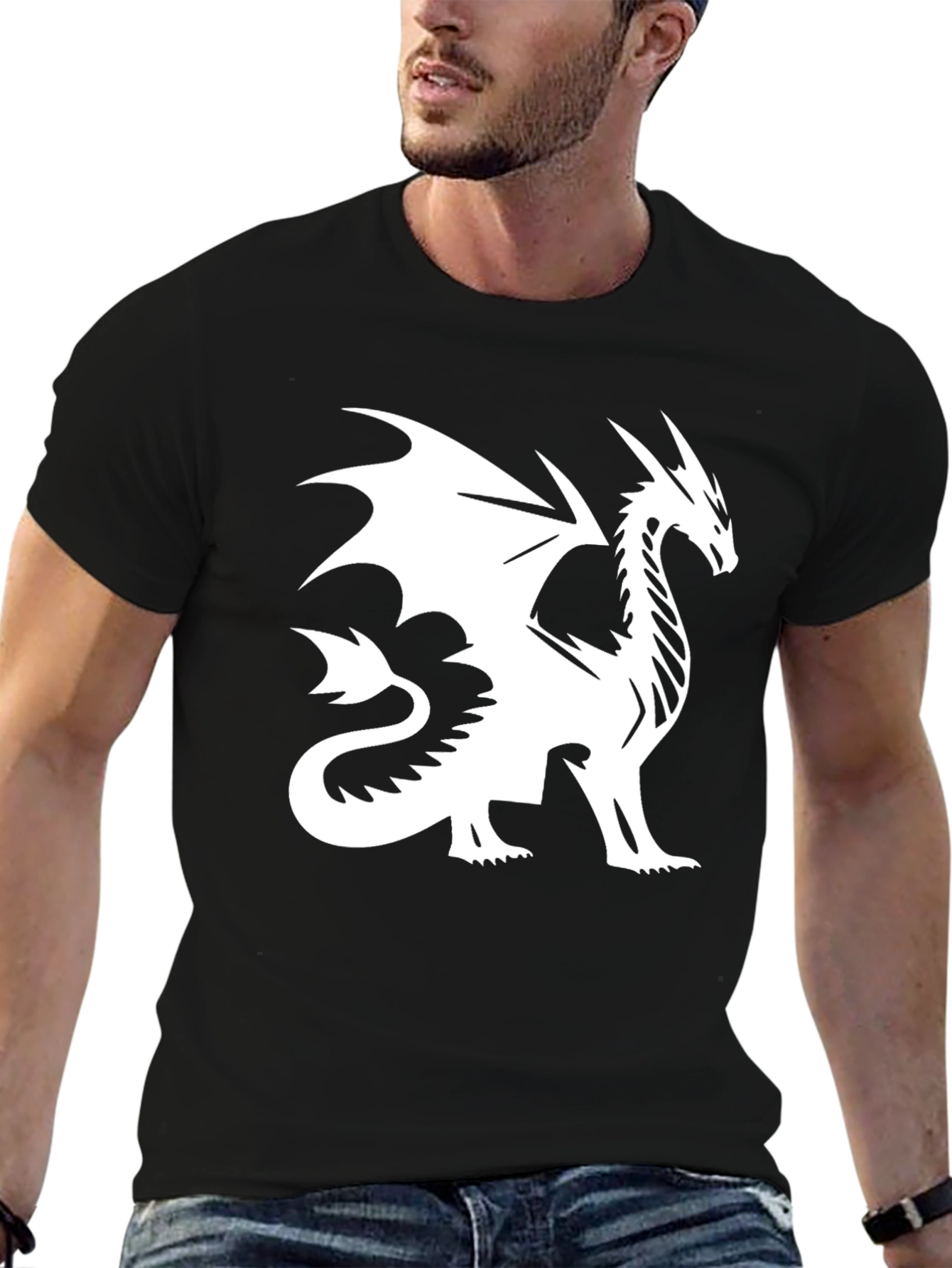 Dragon Graphic Tee - Mens Black T-Shirt