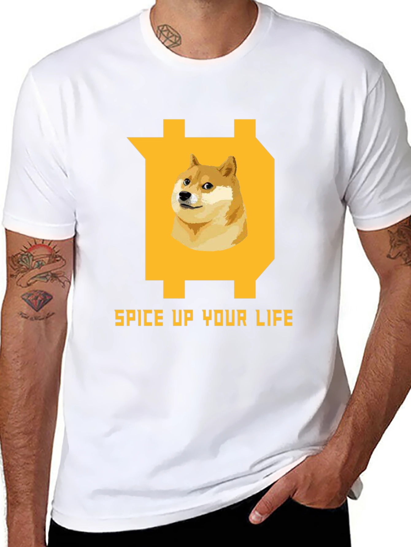 Dogecoin Spice Up Your Life T-Shirt – Funny Crypto Graphic Tee