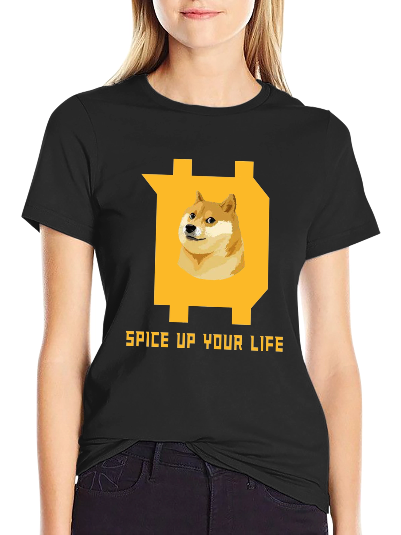 Dogecoin Spice Up Your Life T-Shirt – Funny Crypto Graphic Tee
