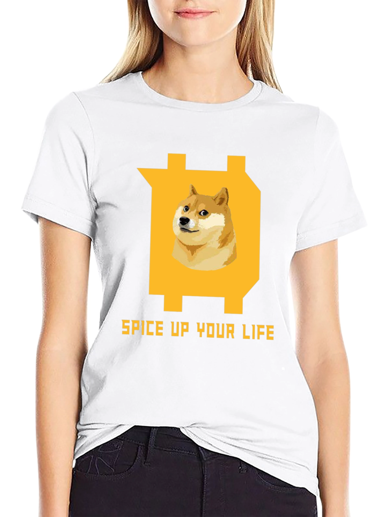 Dogecoin Spice Up Your Life T-Shirt – Funny Crypto Graphic Tee