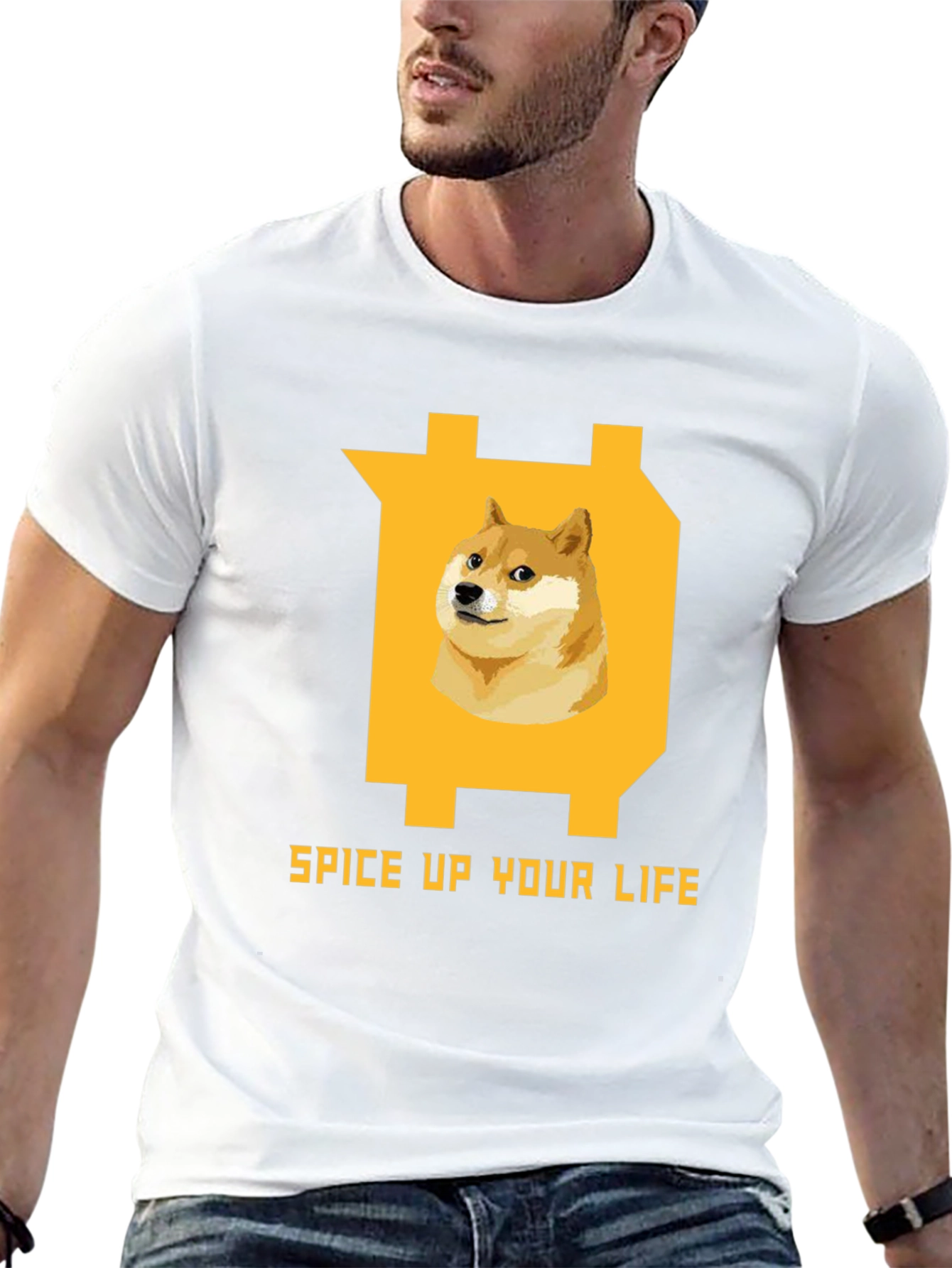 Dogecoin Spice Up Your Life T-Shirt – Funny Crypto Graphic Tee