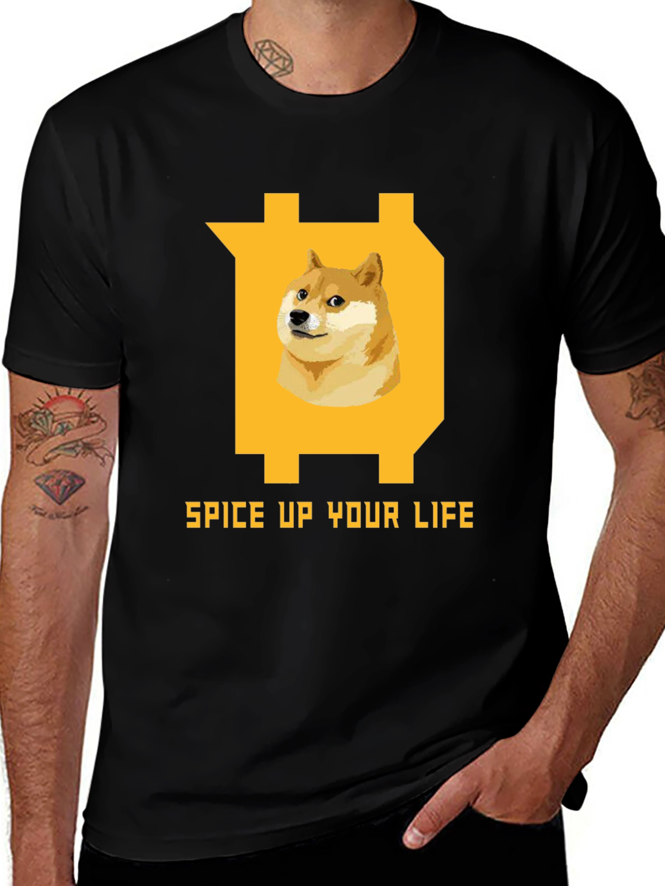 Dogecoin Spice Up Your Life T-Shirt – Funny Crypto Graphic Tee