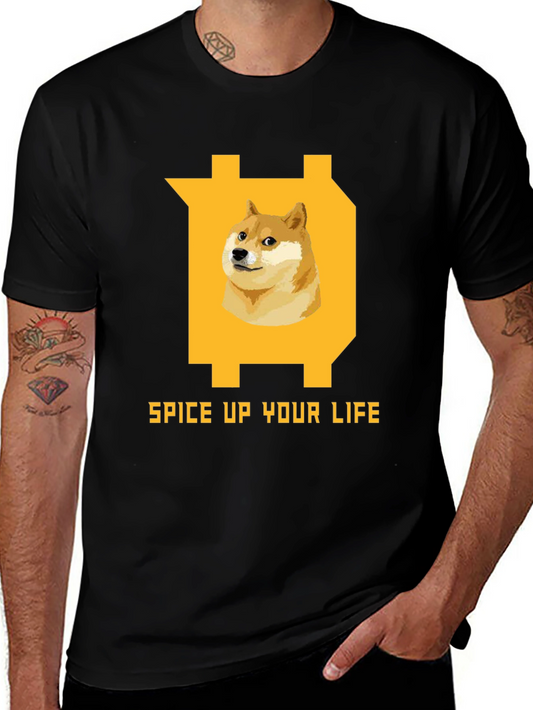 Dogecoin Spice Up Your Life T-Shirt – Funny Crypto Graphic Tee