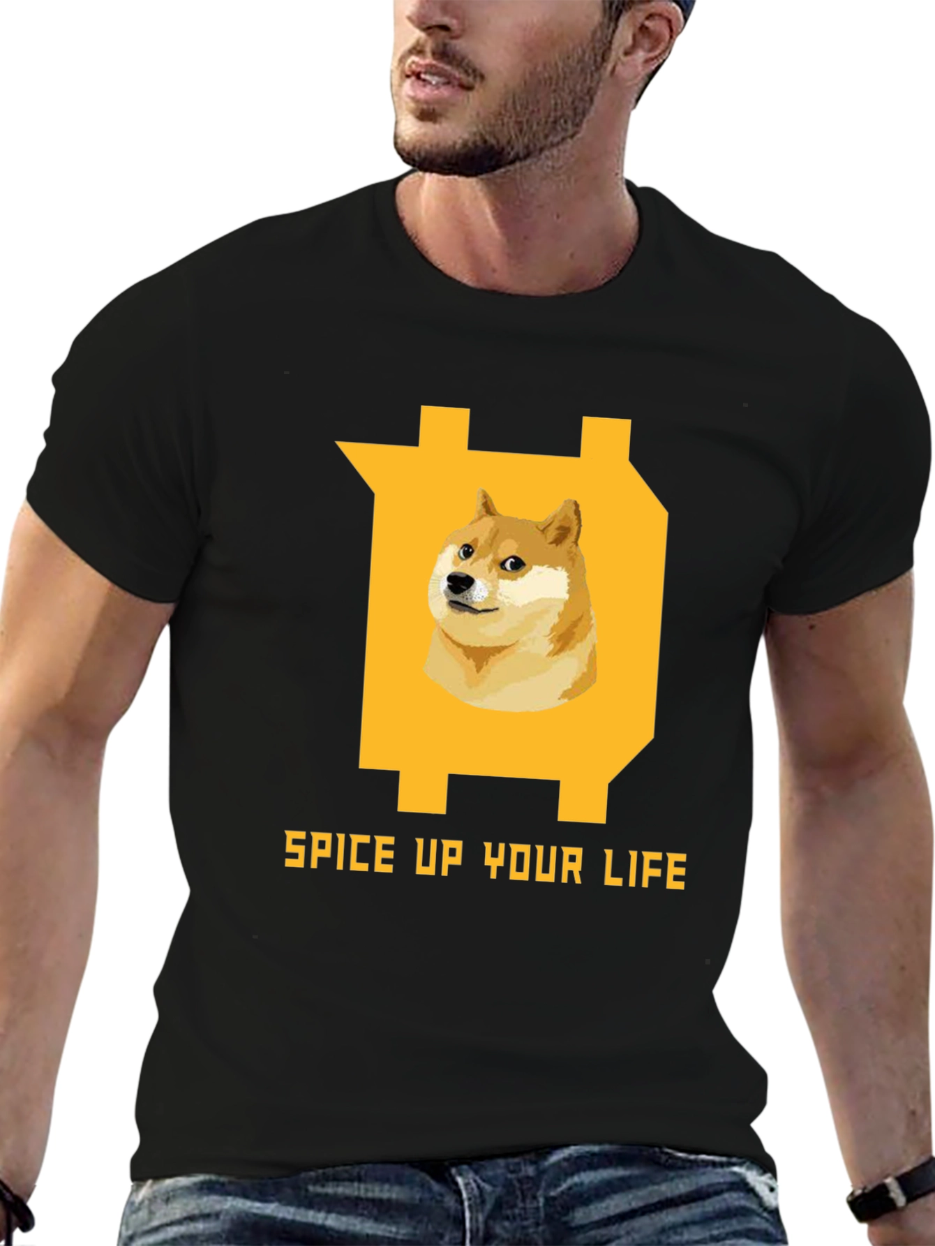 Dogecoin Spice Up Your Life T-Shirt – Funny Crypto Graphic Tee