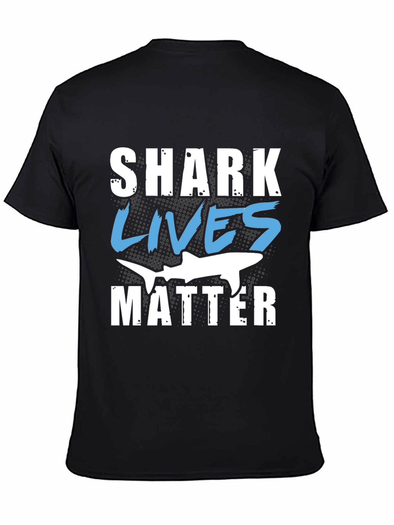 Shark Lives Matter Graphic Black T-Shirt