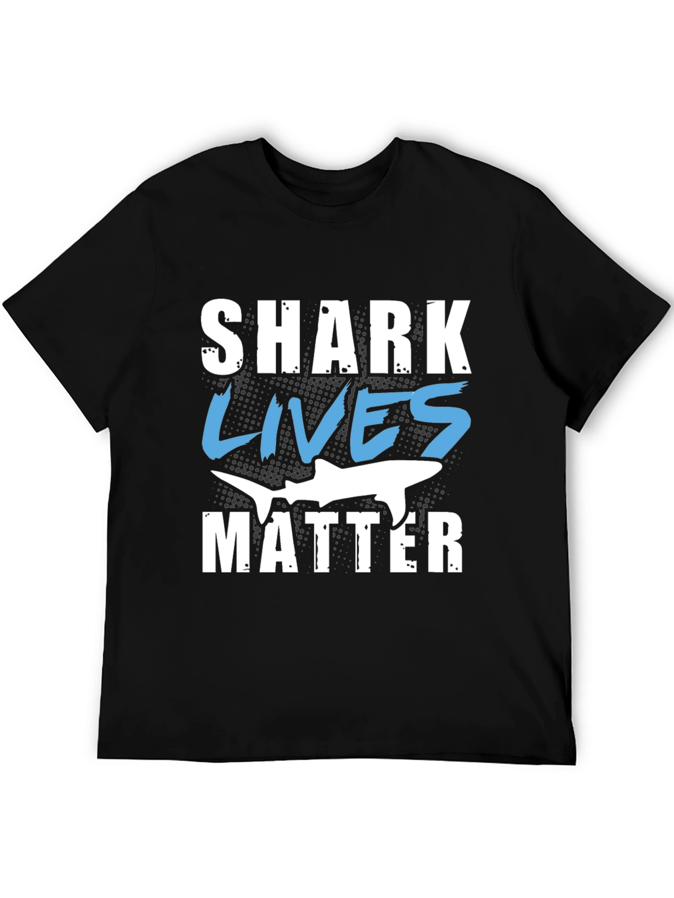 Shark Lives Matter Graphic Black T-Shirt