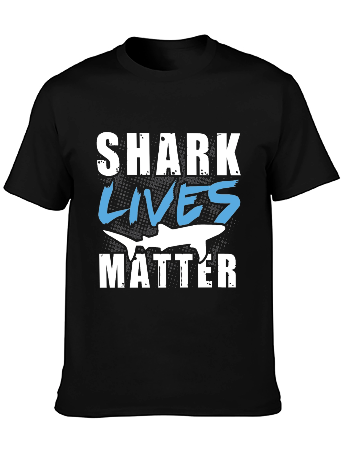Shark Lives Matter Graphic Black T-Shirt