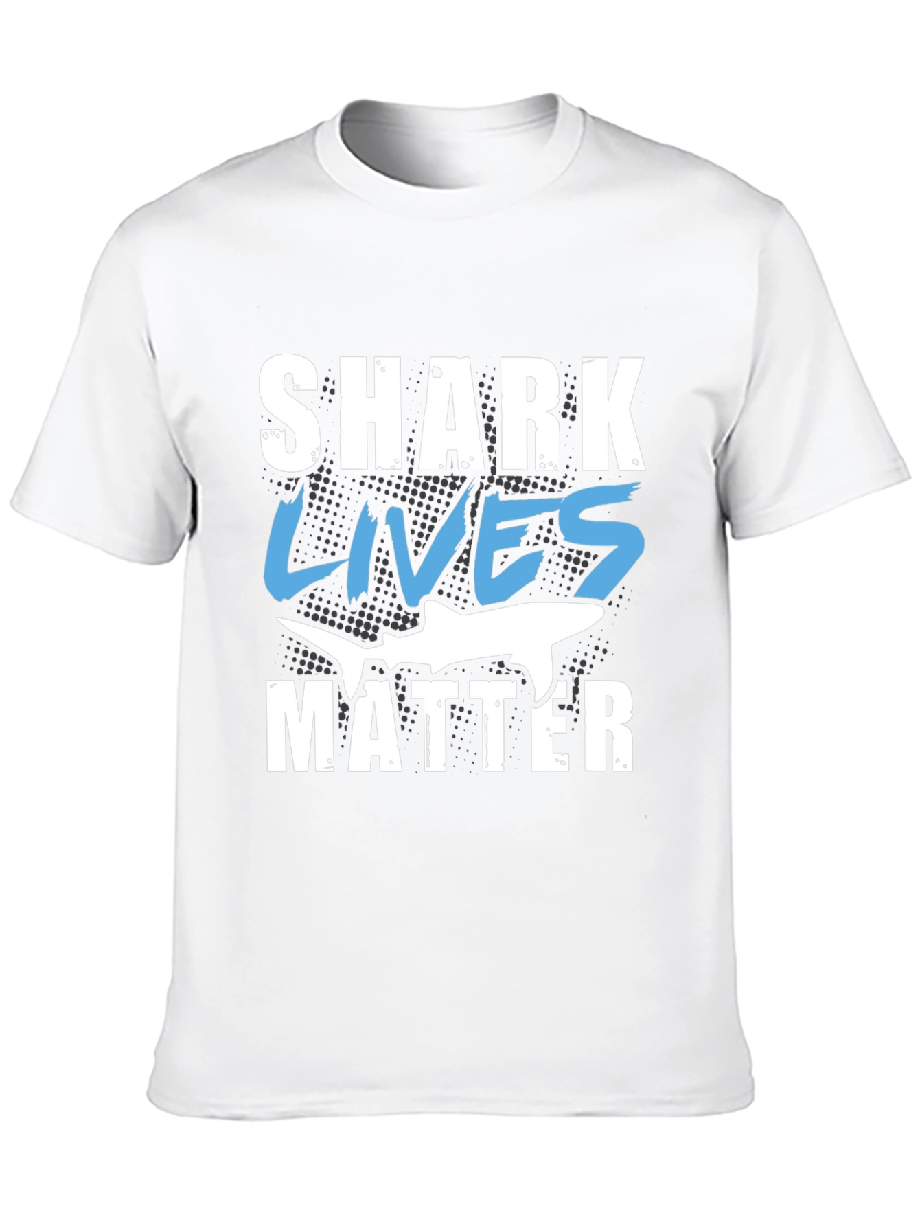 Shark Lives Matter Graphic Black T-Shirt