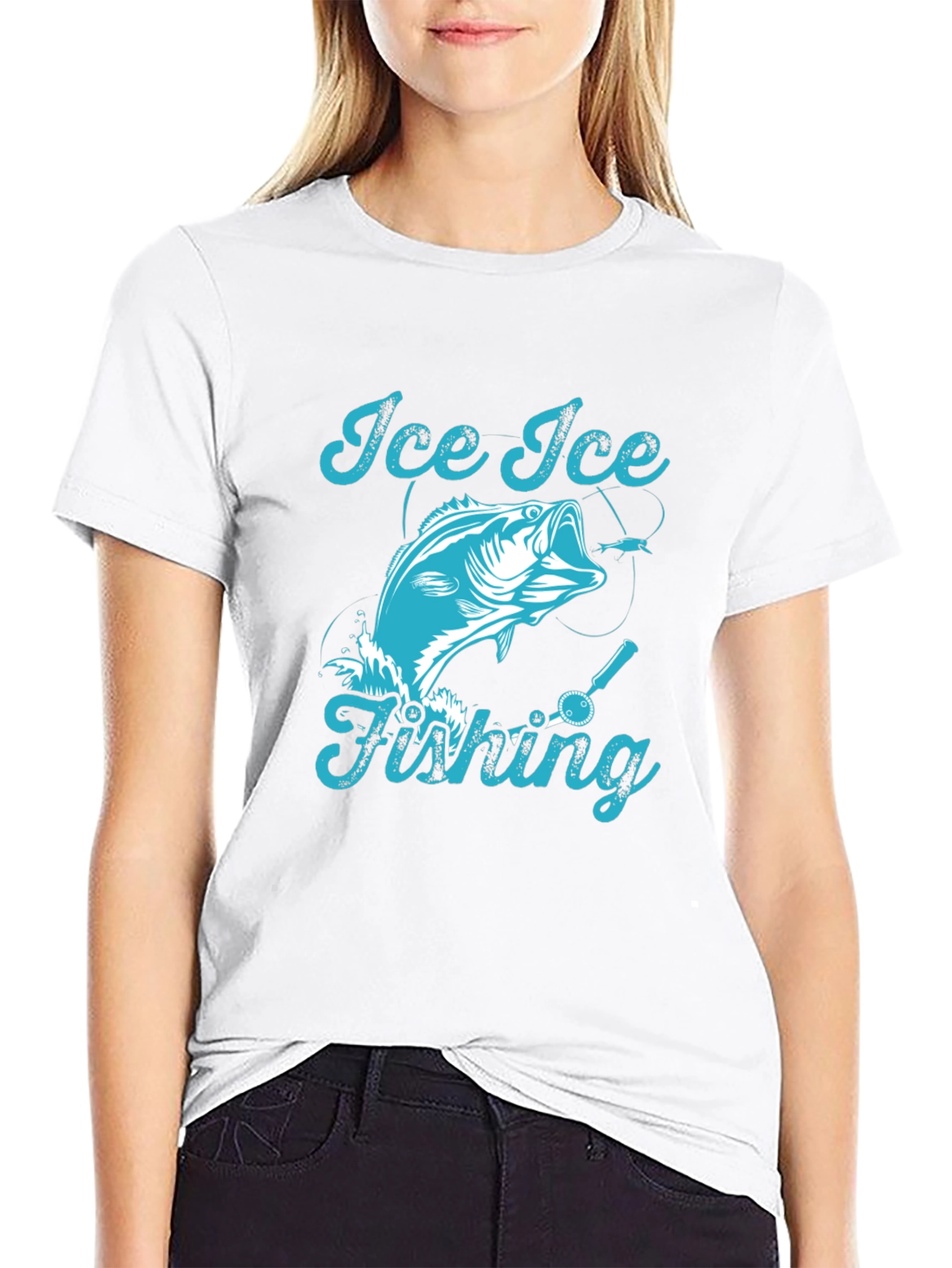 Ice Ice Fishing Graphic Tee