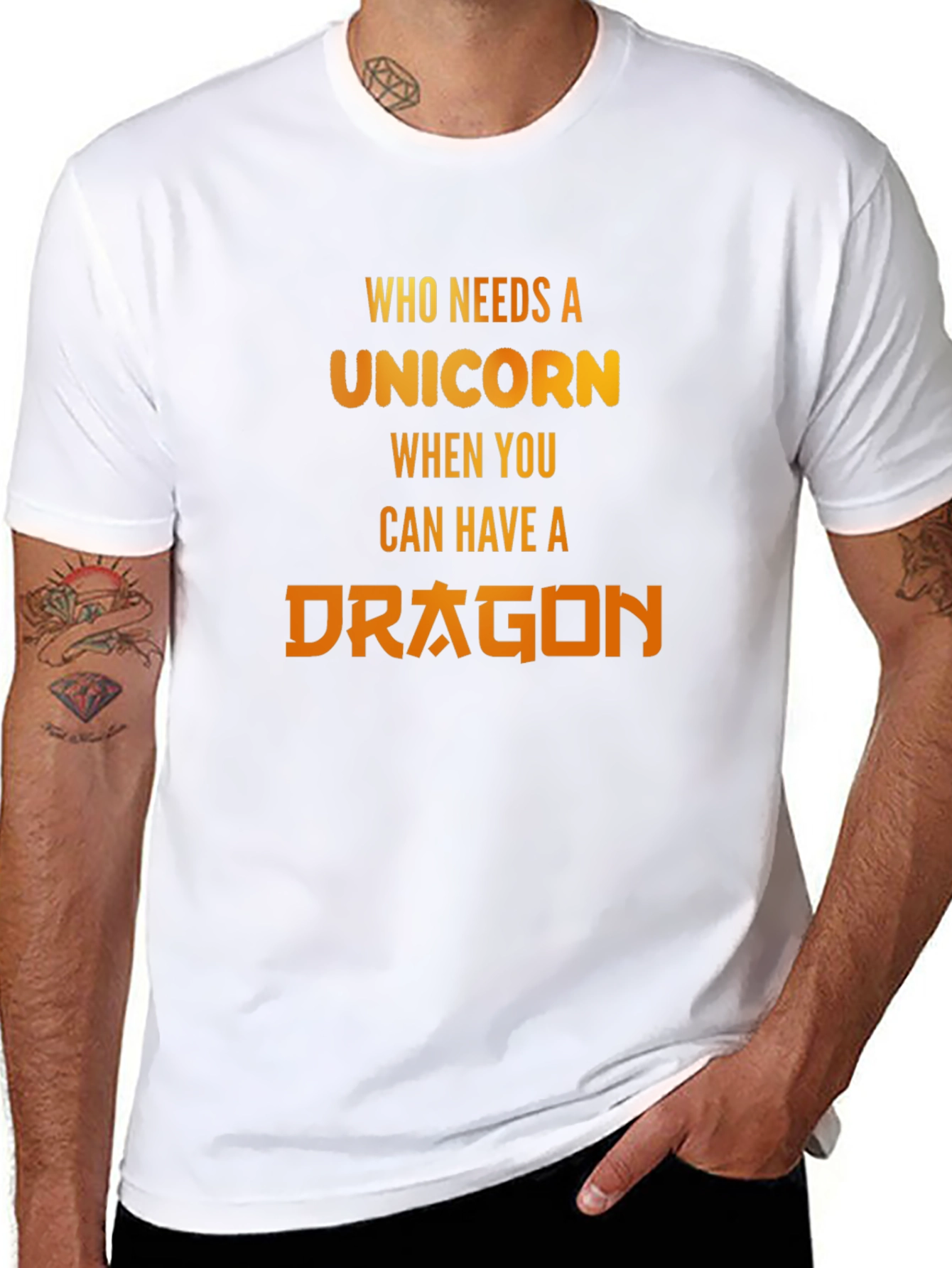 Who Needs Unicorns? Dragon Graphic T-Shirt