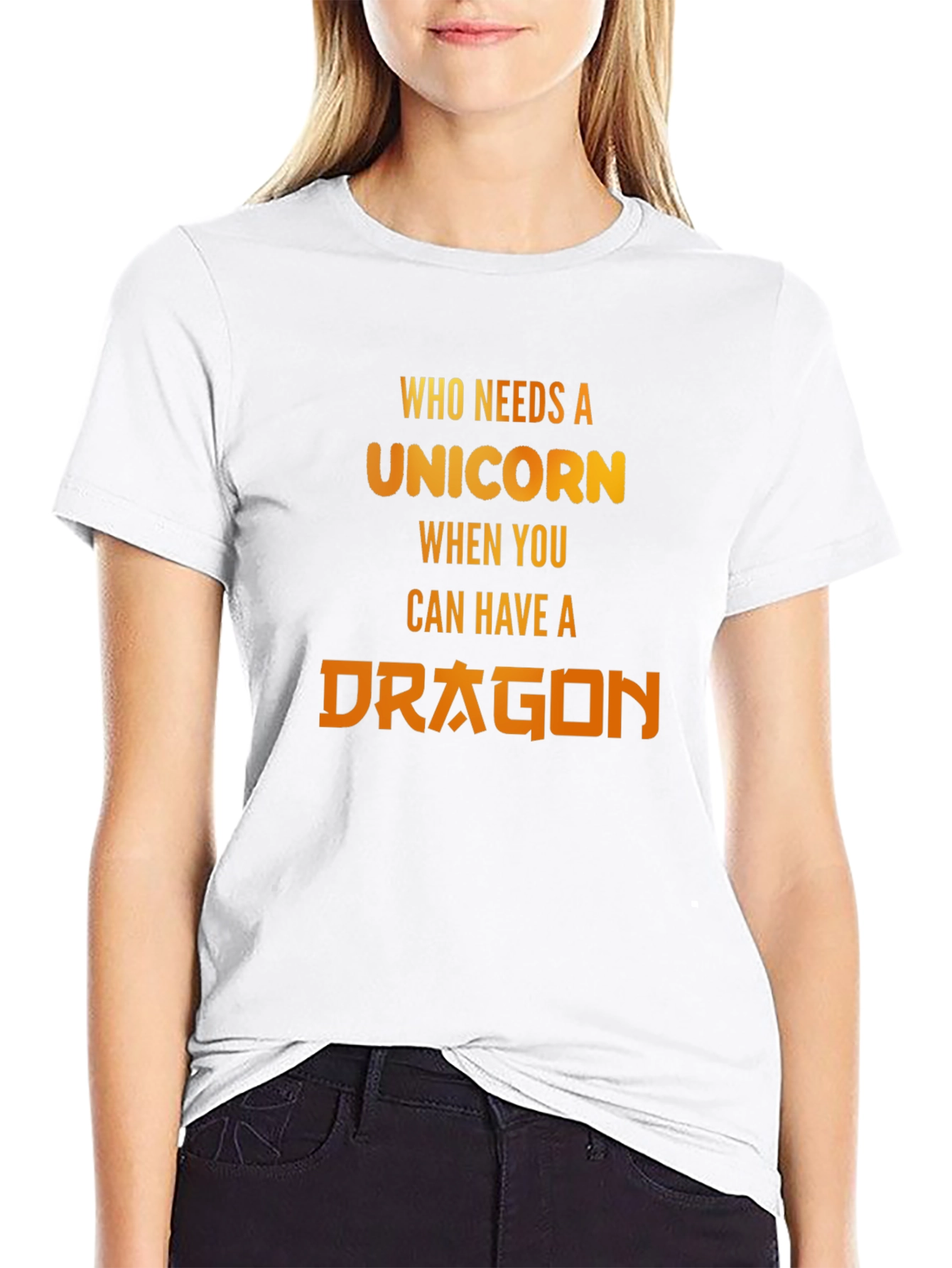 Who Needs Unicorns? Dragon Graphic T-Shirt