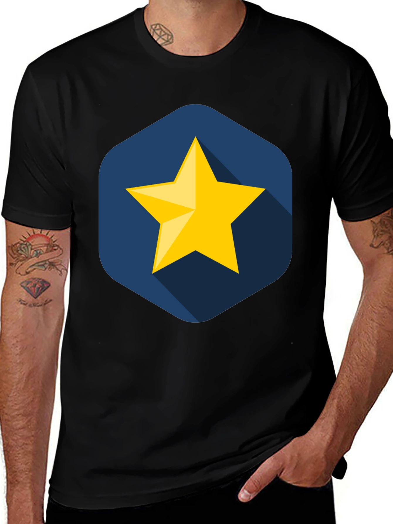 Star Graphic Black T-Shirt