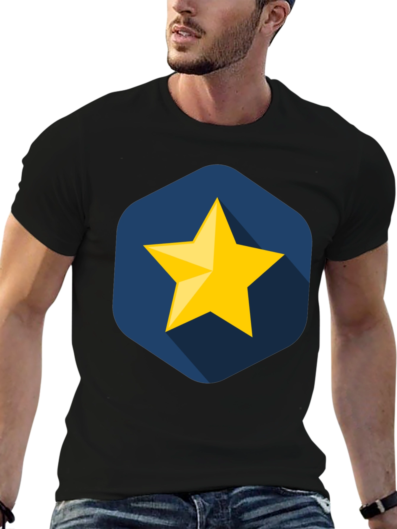 Star Graphic Black T-Shirt