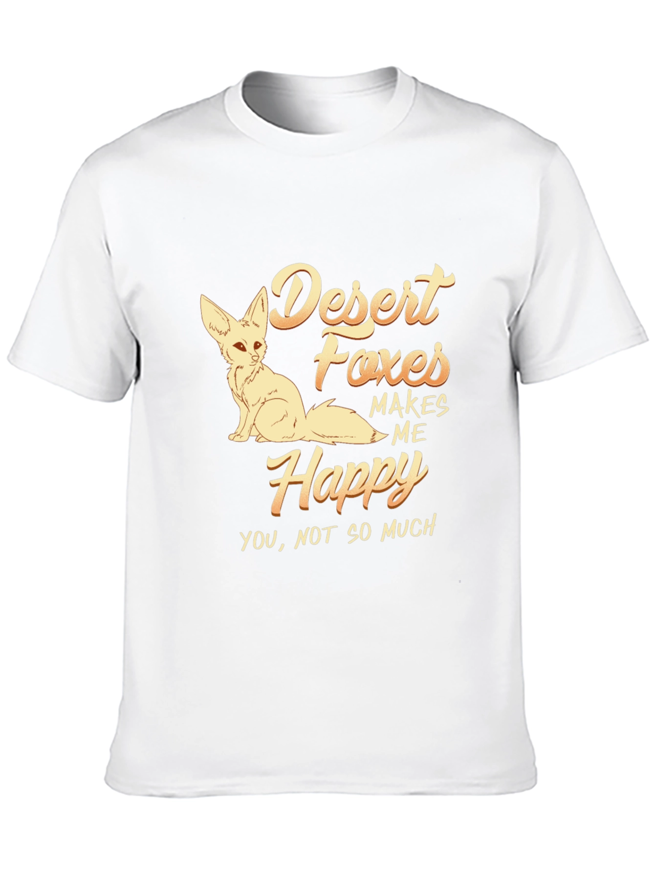 Desert Foxes Makes Me Happy Graphic T-Shirt